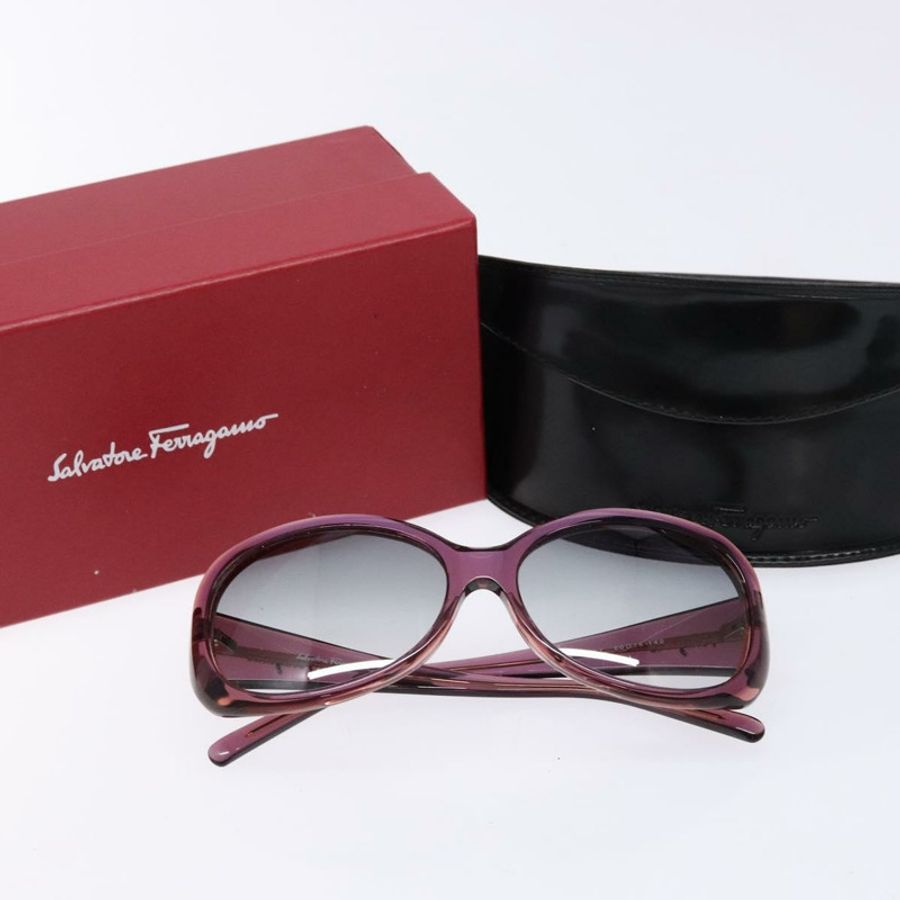 【日本直送】Salvatore Ferragamo 紫色塑膠太陽眼鏡 正品 BA5037-10
