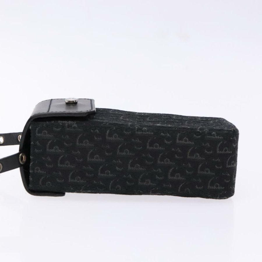 【日本直送】Christian Dior Trotter帆布肩背包 黑色 銀色 正品 135238-3