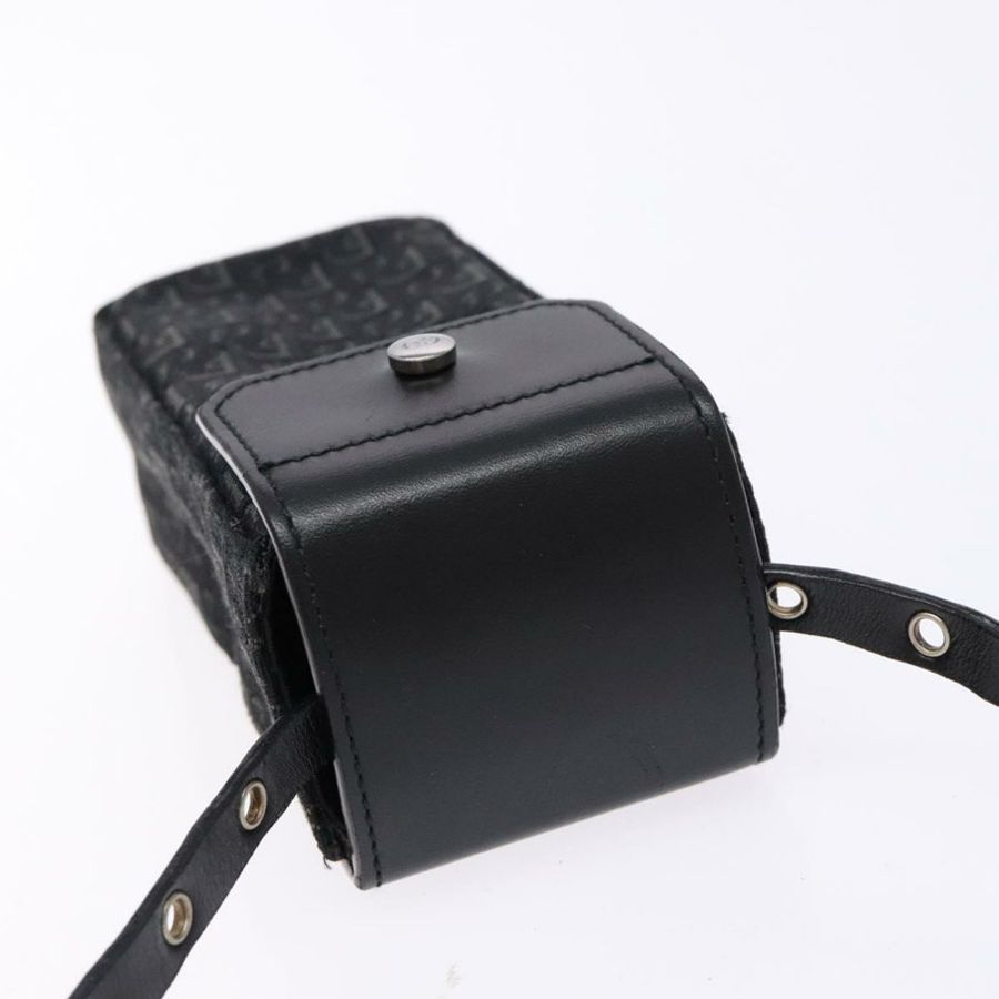 【日本直送】Christian Dior Trotter帆布肩背包 黑色 銀色 正品 135238-5