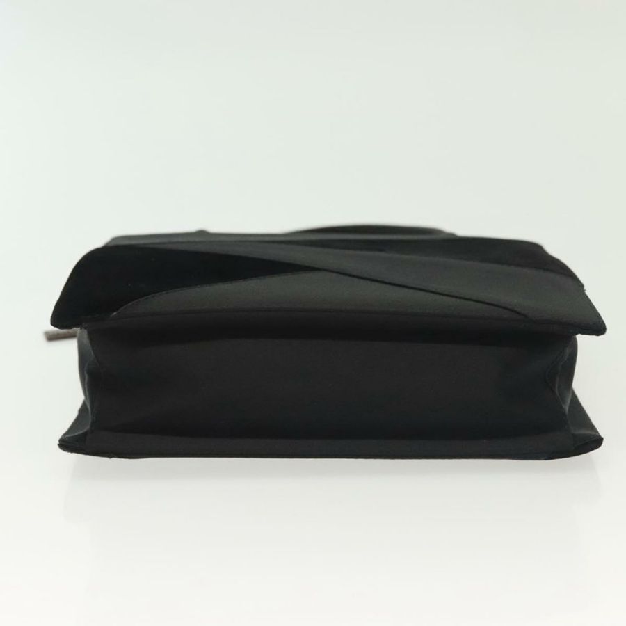 【日本直送】BOTTEGA VENETA 手提包 絲絨 黑色 銀色 正品 SW1491-4
