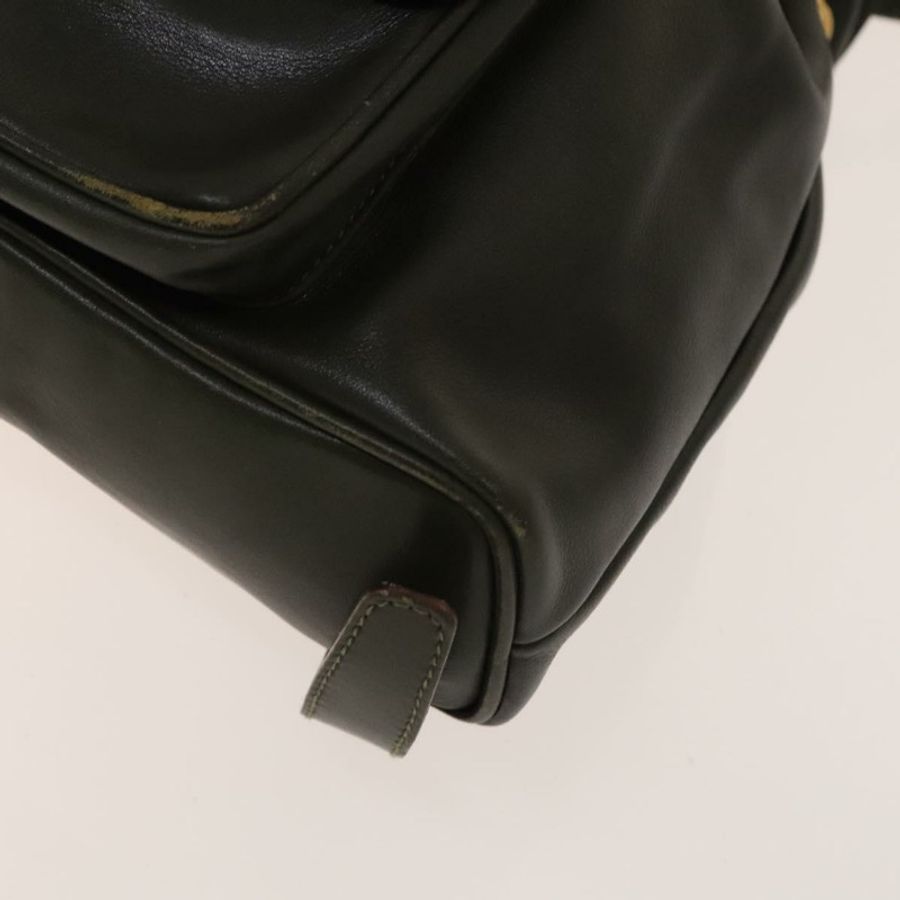 【日本直送】GUCCI 竹節雙肩包 皮革 暢貨卡其色 金色 003 3444 0030 正品 BA5469-8