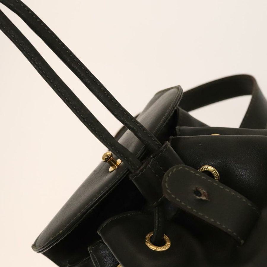 【日本直送】GUCCI 竹節雙肩包 皮革 暢貨卡其色 金色 003 3444 0030 正品 BA5469-19