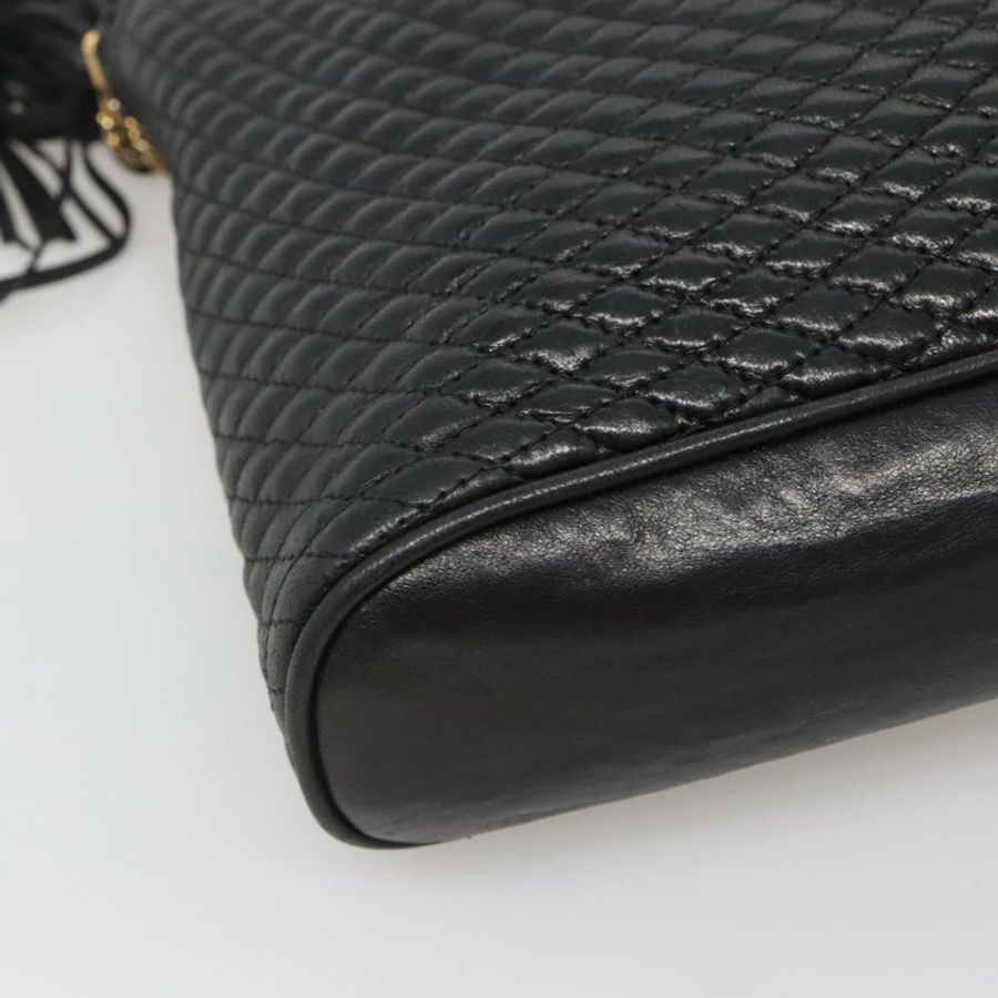 【日本直送】BALLY 鏈條單肩包 皮革 黑色 金色 正品 SW1496-14