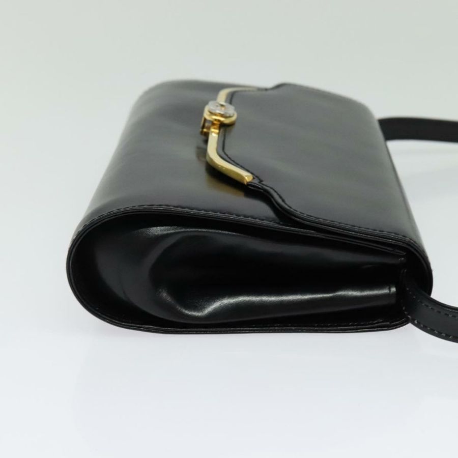 【日本直送】GUCCI 黑色金色皮革單肩包,正品編號 140948-3