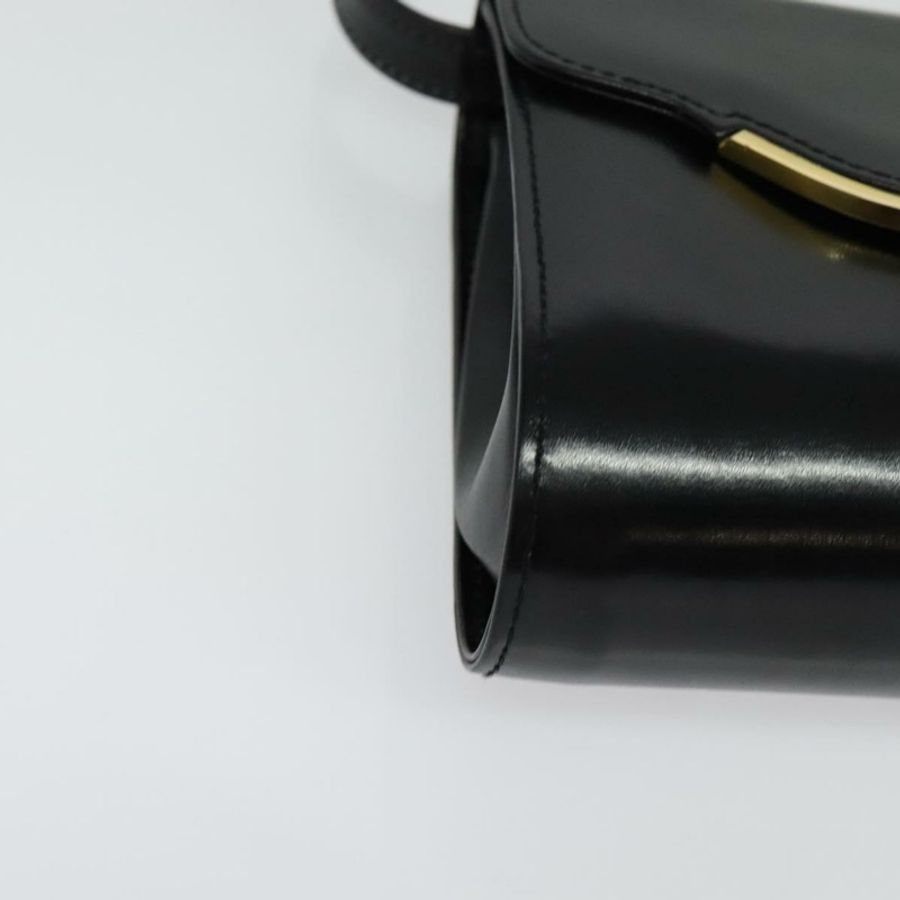 【日本直送】GUCCI 黑色金色皮革單肩包,正品編號 140948-7