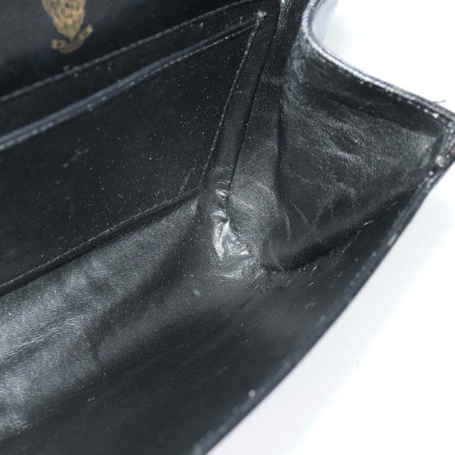 【日本直送】GUCCI 黑色金色皮革單肩包,正品編號 140948-18