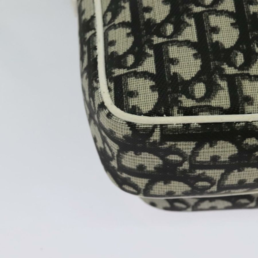 【日本直送】Christian Dior Trotter帆布肩背包 PVC黑色銀色 正品 BA5306-14