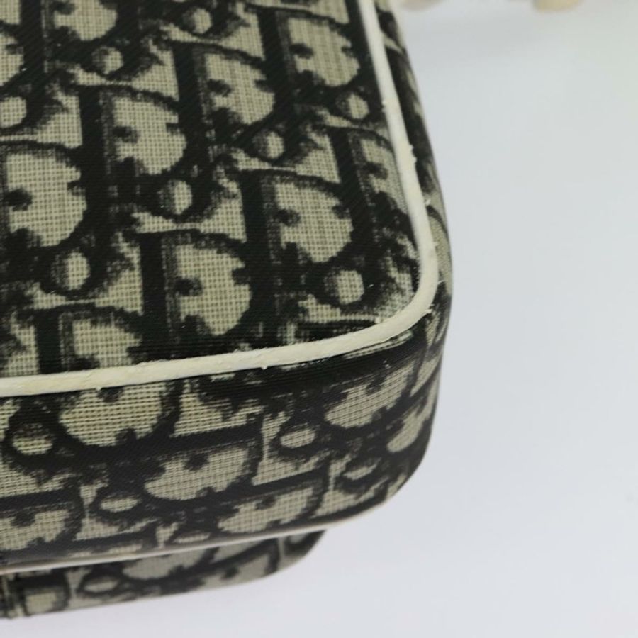 【日本直送】Christian Dior Trotter帆布肩背包 PVC黑色銀色 正品 BA5306-15