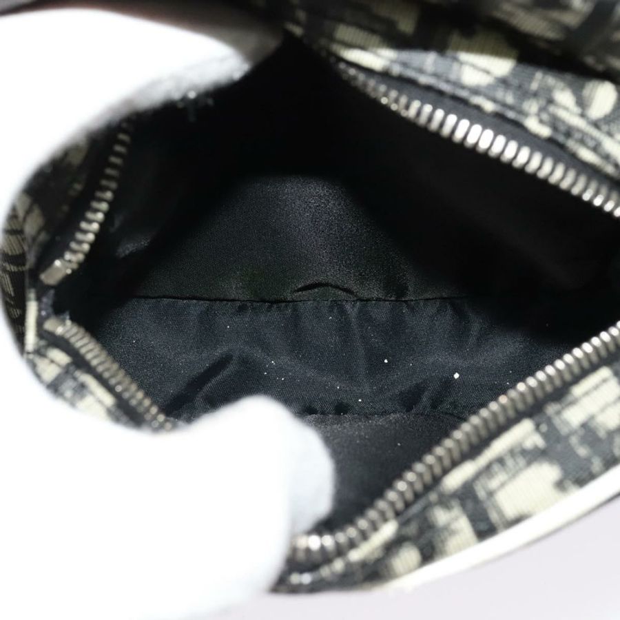 【日本直送】Christian Dior Trotter帆布肩背包 PVC黑色銀色 正品 BA5306-19