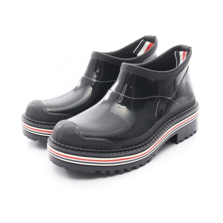 湯姆布朗 (THOM BROWNE) 橡膠黑色女靴，36碼，二手-0