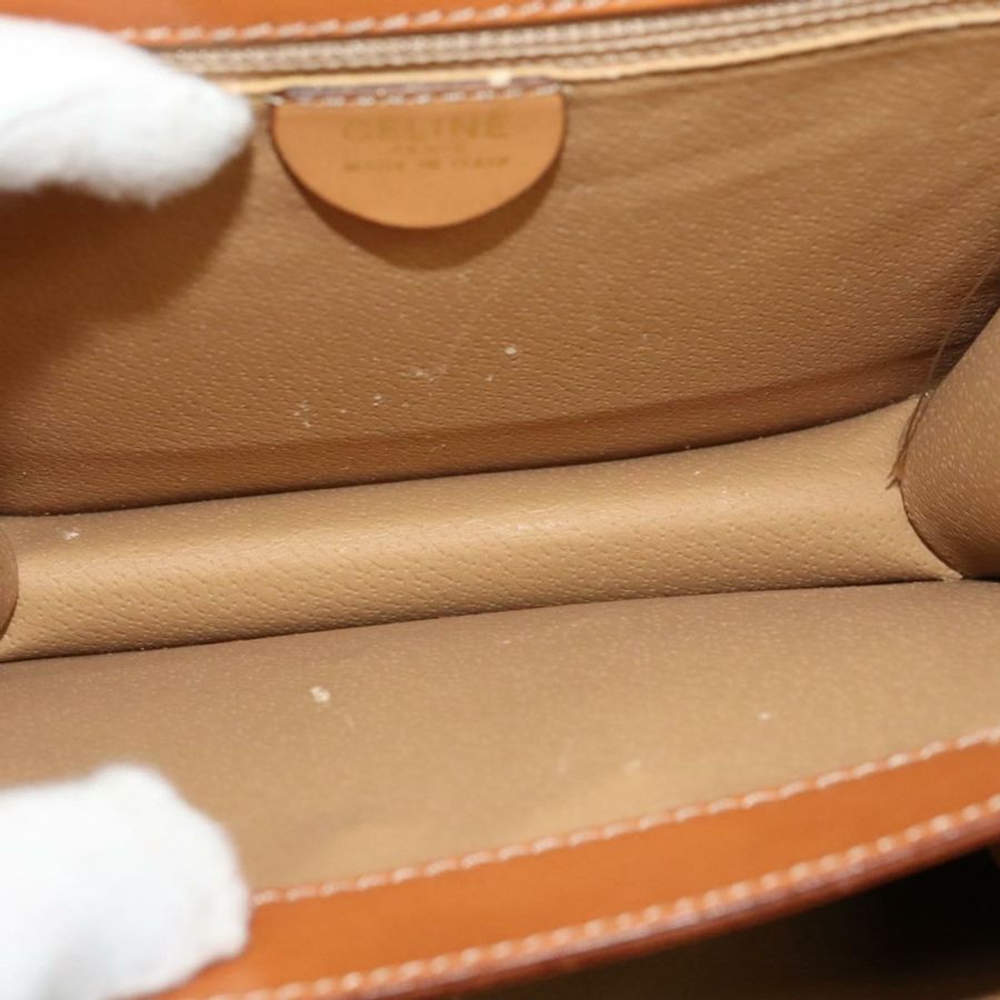 【日本直送】CELINE Macadam帆布手提包 PVC 兩用 米色 金色 正品 141009-10
