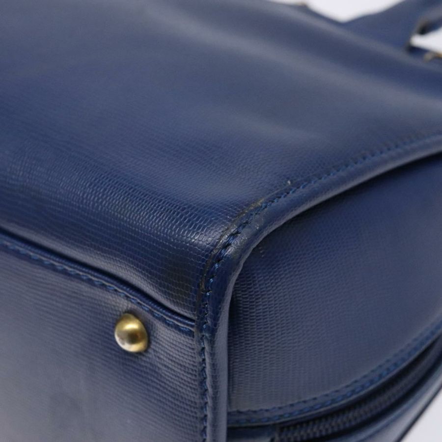 【日本直送】CELINE 手提包 皮革 藍色 金色 正品 141098-14
