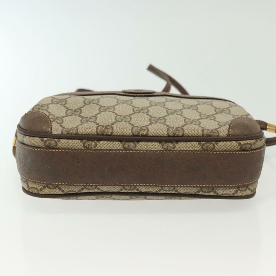 【日本直送】GUCCI GG Supreme 單肩包 PVC 米色 金色 正品 ep10845-4