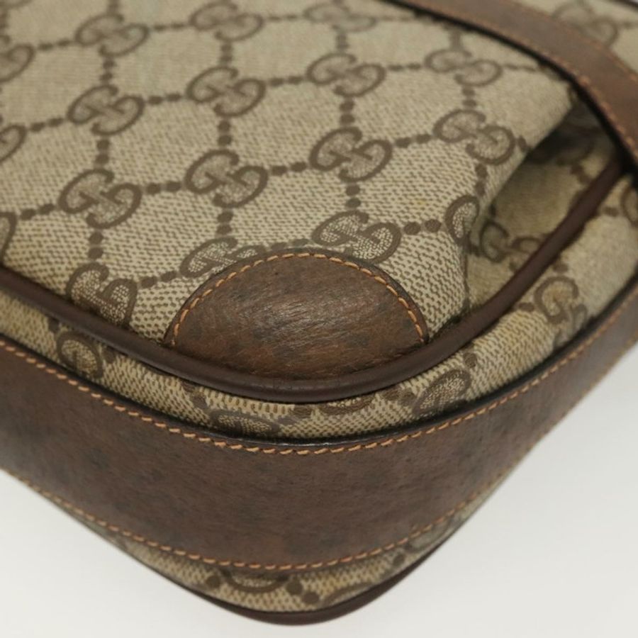 【日本直送】GUCCI GG Supreme 單肩包 PVC 米色 金色 正品 ep10845-14