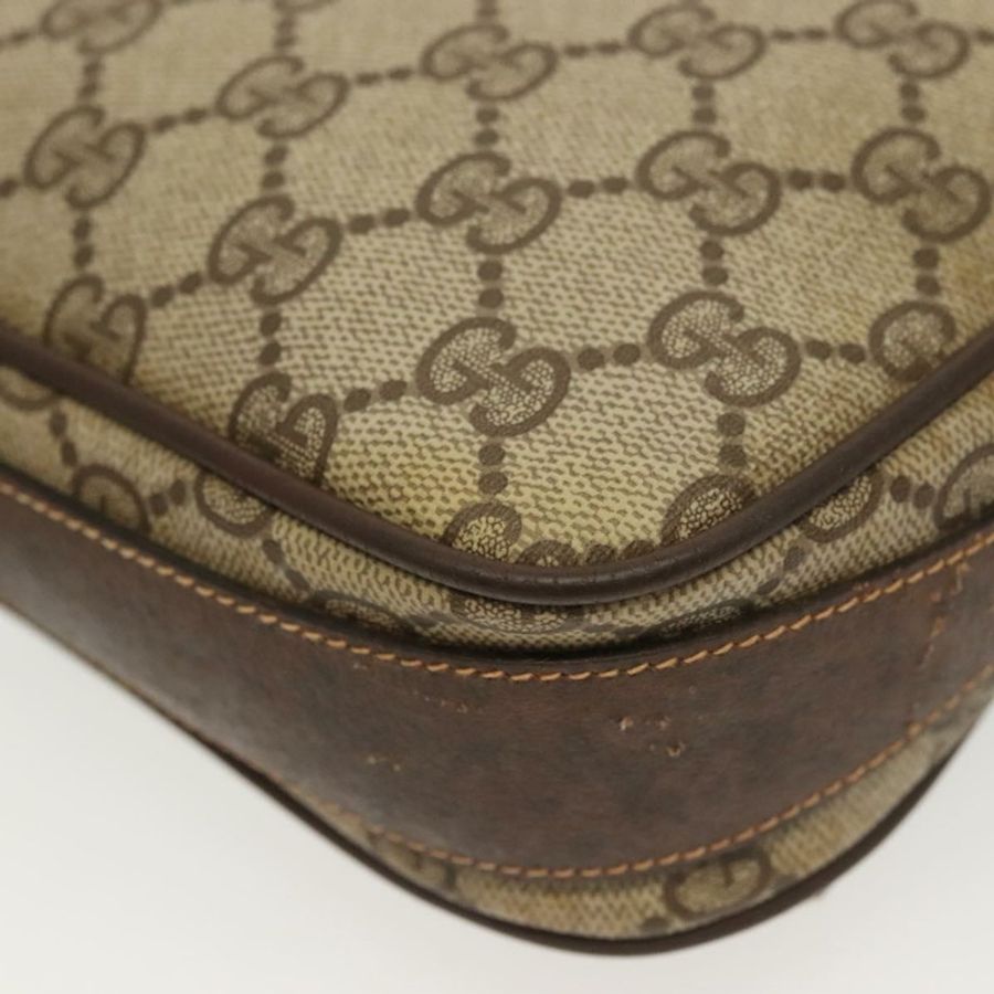 【日本直送】GUCCI GG Supreme 單肩包 PVC 米色 金色 正品 ep10845-16