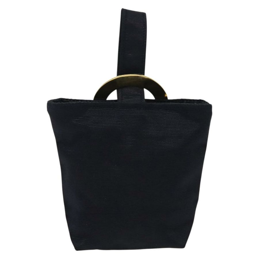 【日本直送】CELINE 帆布手拿包 海軍藍 金色 正品 142320-1