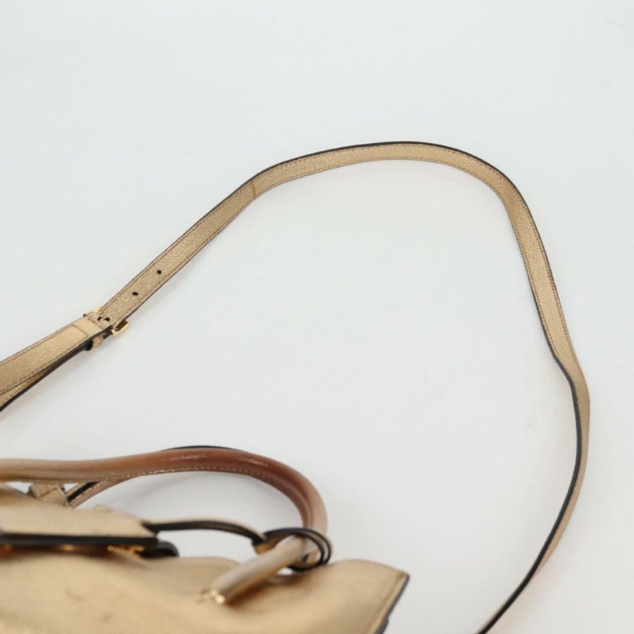 【日本直送】Miu Miu 手提包 皮革 2way 金色 正品 135307-18