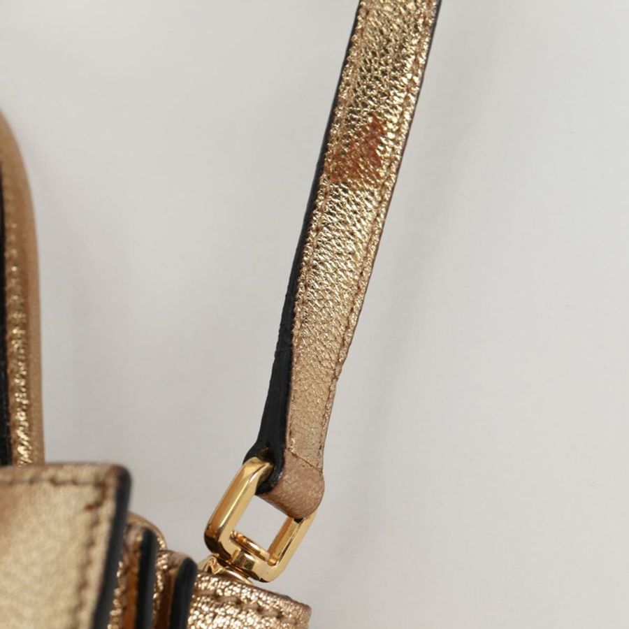 【日本直送】Miu Miu 手提包 皮革 2way 金色 正品 135307-19