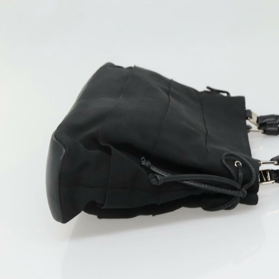 【日本直送】Salvatore Ferragamo Vala 手提包 帆布 黑色 銀色 正品 142249-3