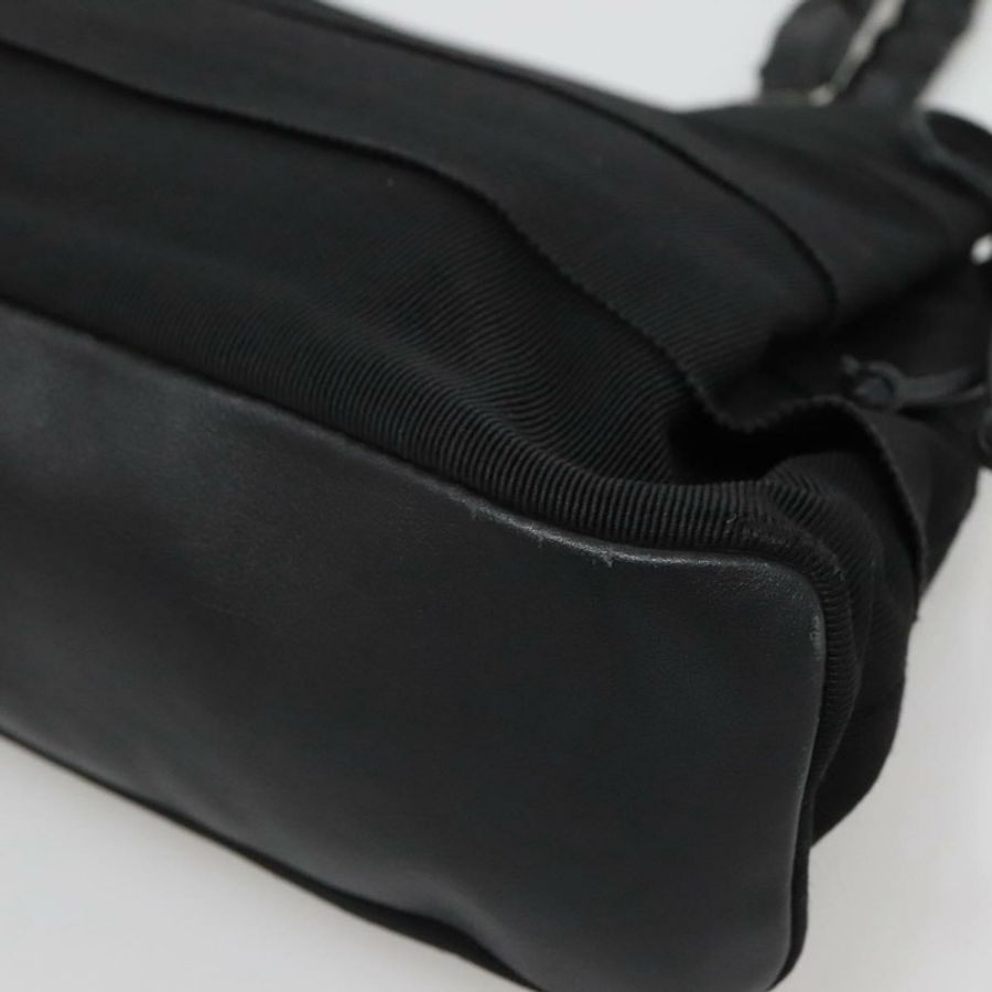 【日本直送】Salvatore Ferragamo Vala 手提包 帆布 黑色 銀色 正品 142249-8