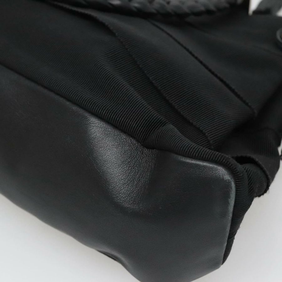 【日本直送】Salvatore Ferragamo Vala 手提包 帆布 黑色 銀色 正品 142249-14