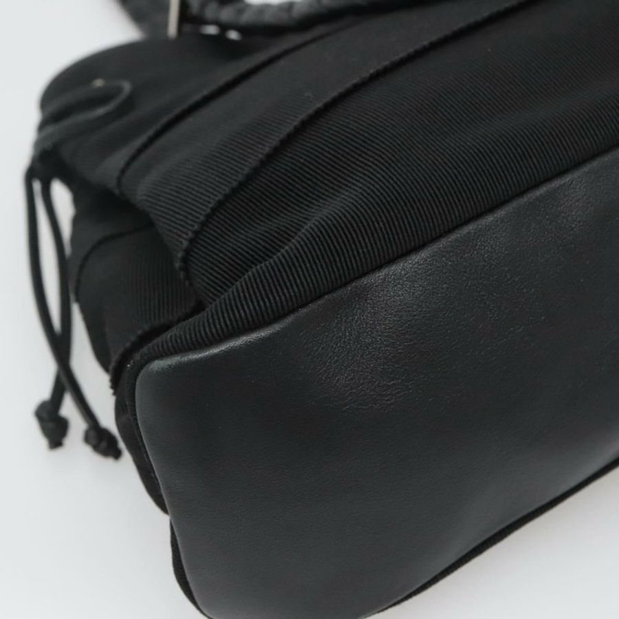 【日本直送】Salvatore Ferragamo Vala 手提包 帆布 黑色 銀色 正品 142249-15