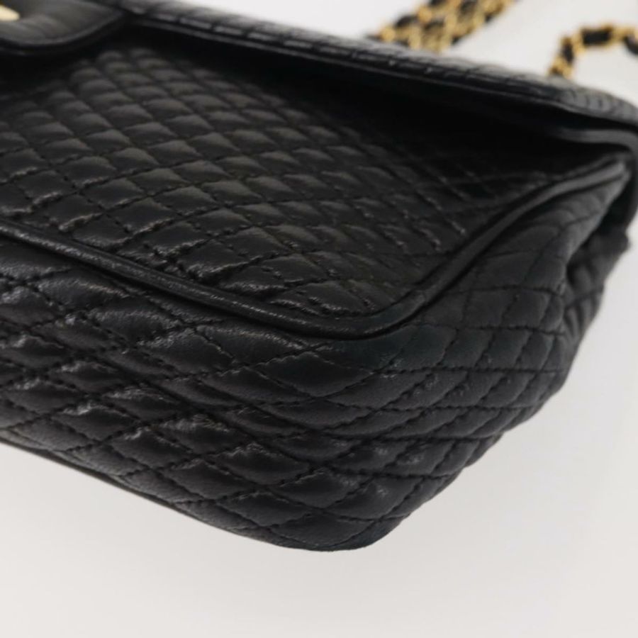 【日本直送】BALLY 鏈條單肩包 皮革 黑色 金色 正品 am9054-13