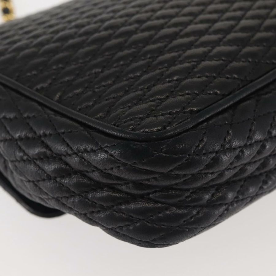 【日本直送】BALLY 鏈條單肩包 皮革 黑色 金色 正品 am9054-14