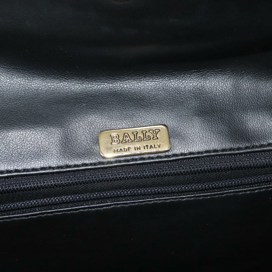 【日本直送】BALLY 鏈條單肩包 皮革 黑色 金色 正品 am9054-17