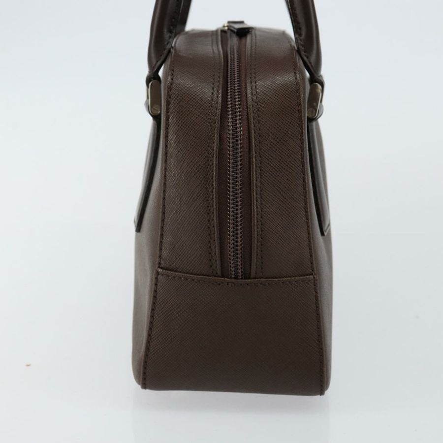 【日本直送】BURBERRY 手提包 皮革 棕色 銀色 正品 am9046-3