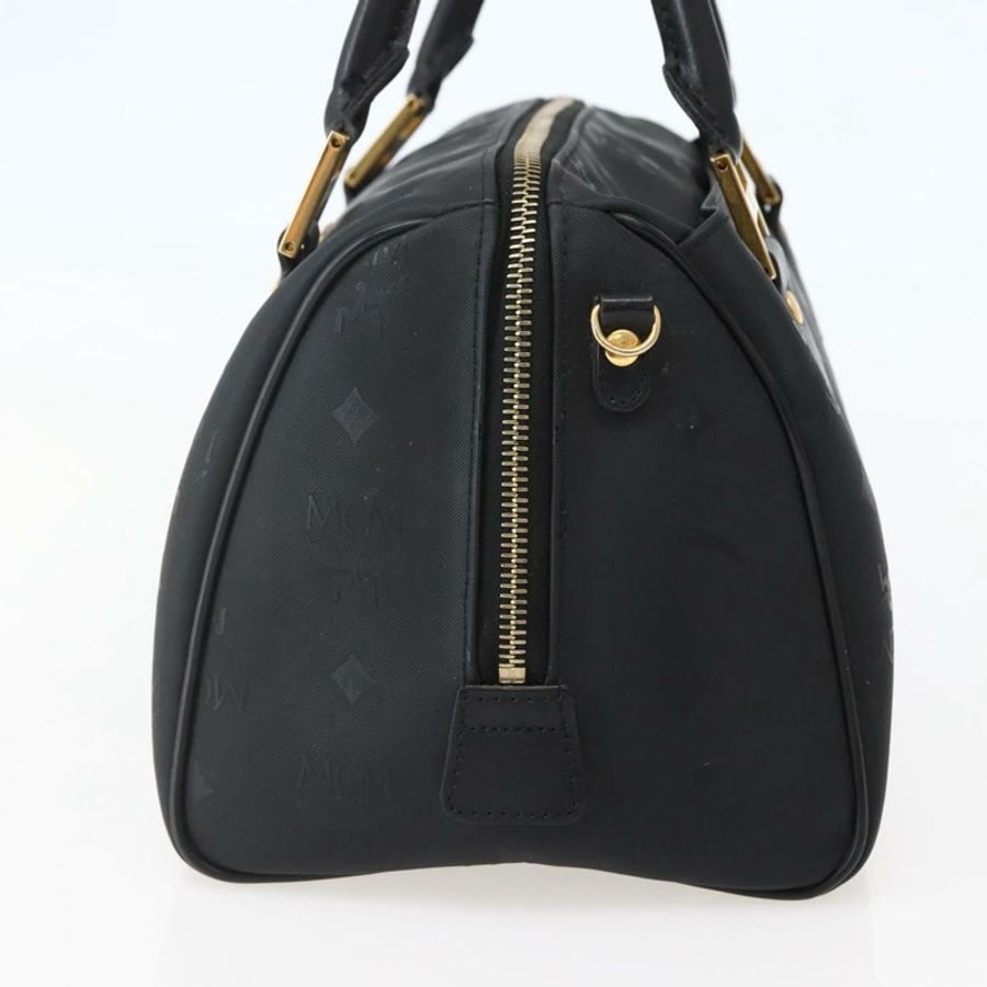 【日本直送】MCM Logoogram Vicetos 波士頓包 PVC 黑金 Auth am9026-3