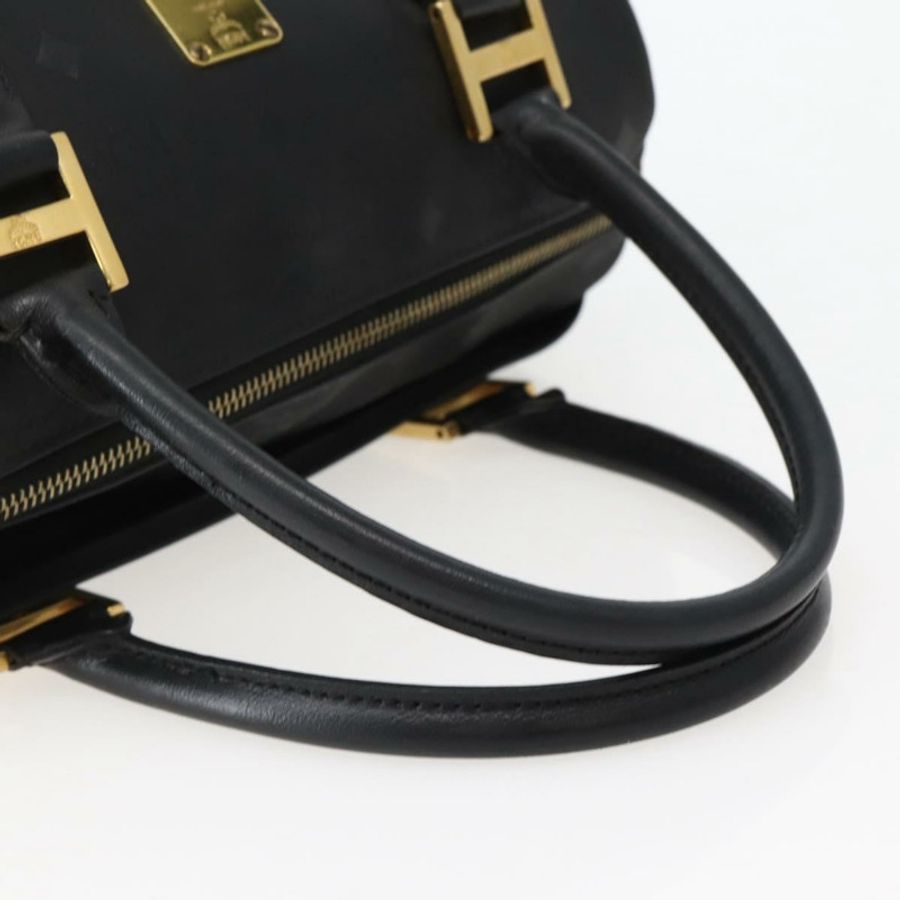【日本直送】MCM Logoogram Vicetos 波士頓包 PVC 黑金 Auth am9026-6