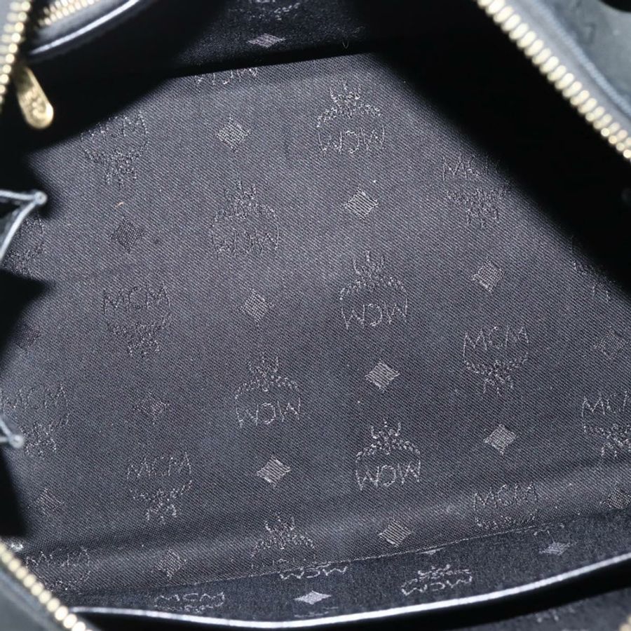 【日本直送】MCM Logoogram Vicetos 波士頓包 PVC 黑金 Auth am9026-10