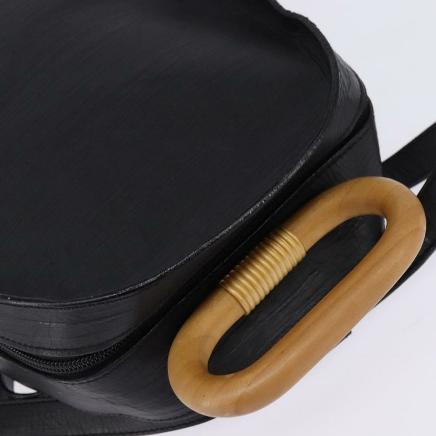 【日本直送】BALLY 皮革雙肩包 黑色 金色 正品 BA4807-5