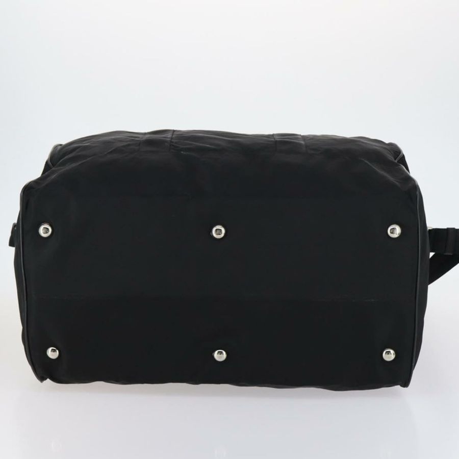 【日本直送】PRADA 波士頓包 尼龍 2way 黑色 銀色 Auth 143770-5
