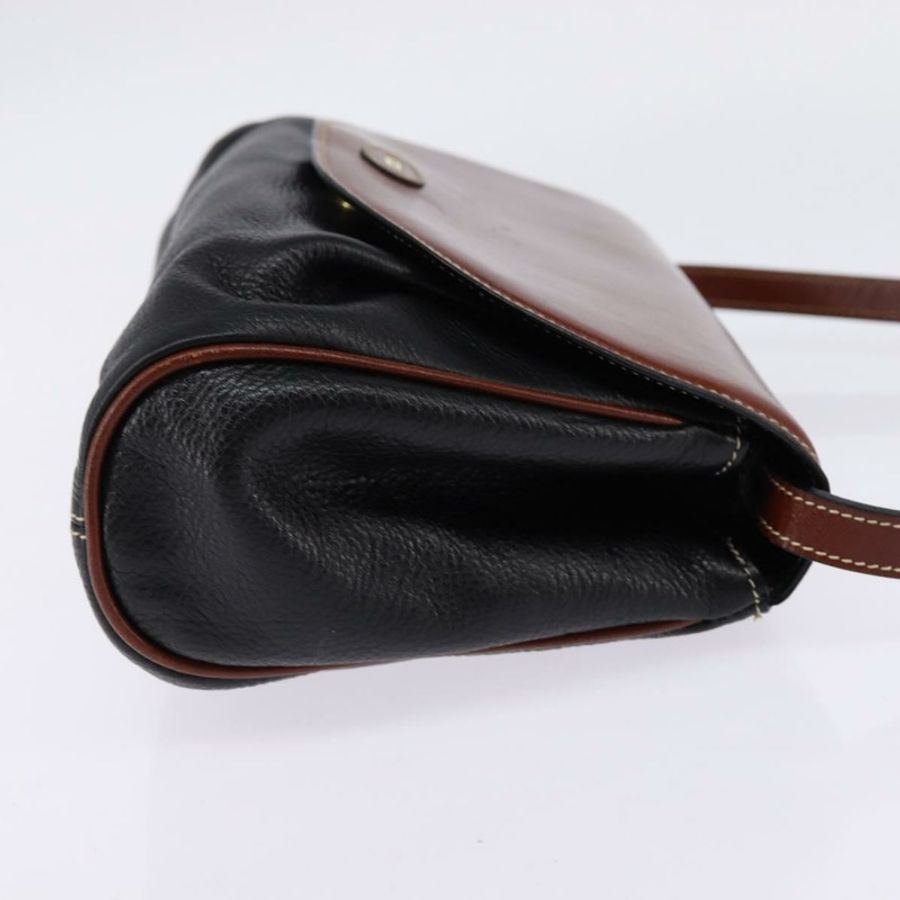 【日本直送】BALLY 黑色金色皮革肩背包 正品 BA5594-3