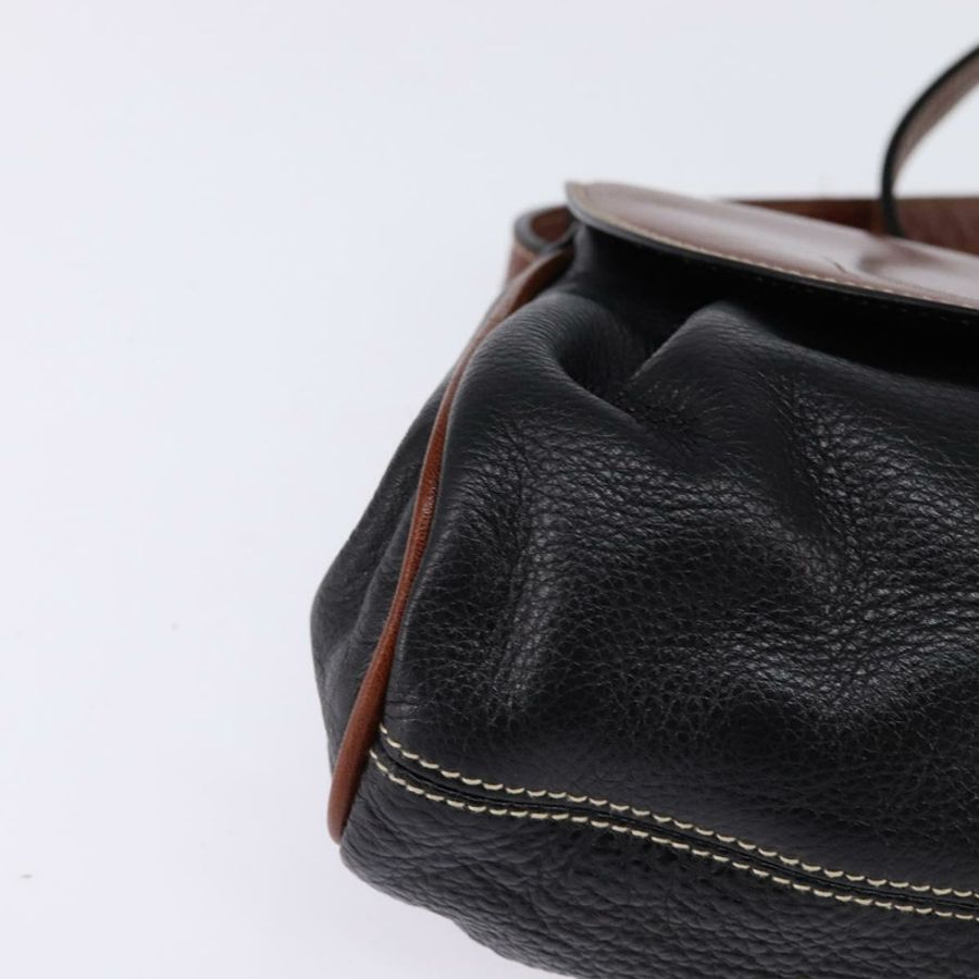 【日本直送】BALLY 黑色金色皮革肩背包 正品 BA5594-8