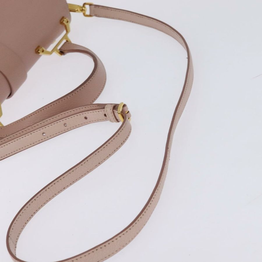 【日本直送】Miu Miu 手提包 皮革 兩用 粉金配色 正品 143829-7