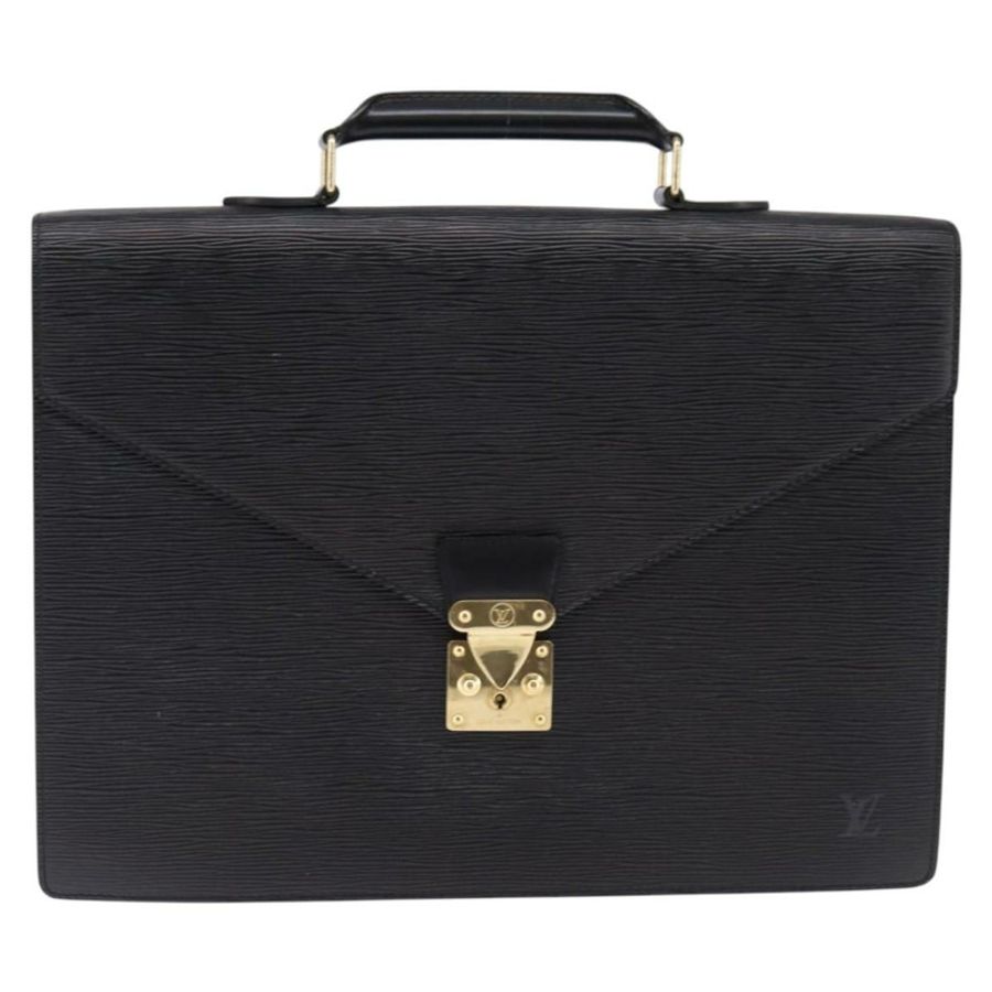 【日本直送】路易威登 Epi Serviette Ambassador 商務包 黑色 M54412 LV 正品 BA6117-12