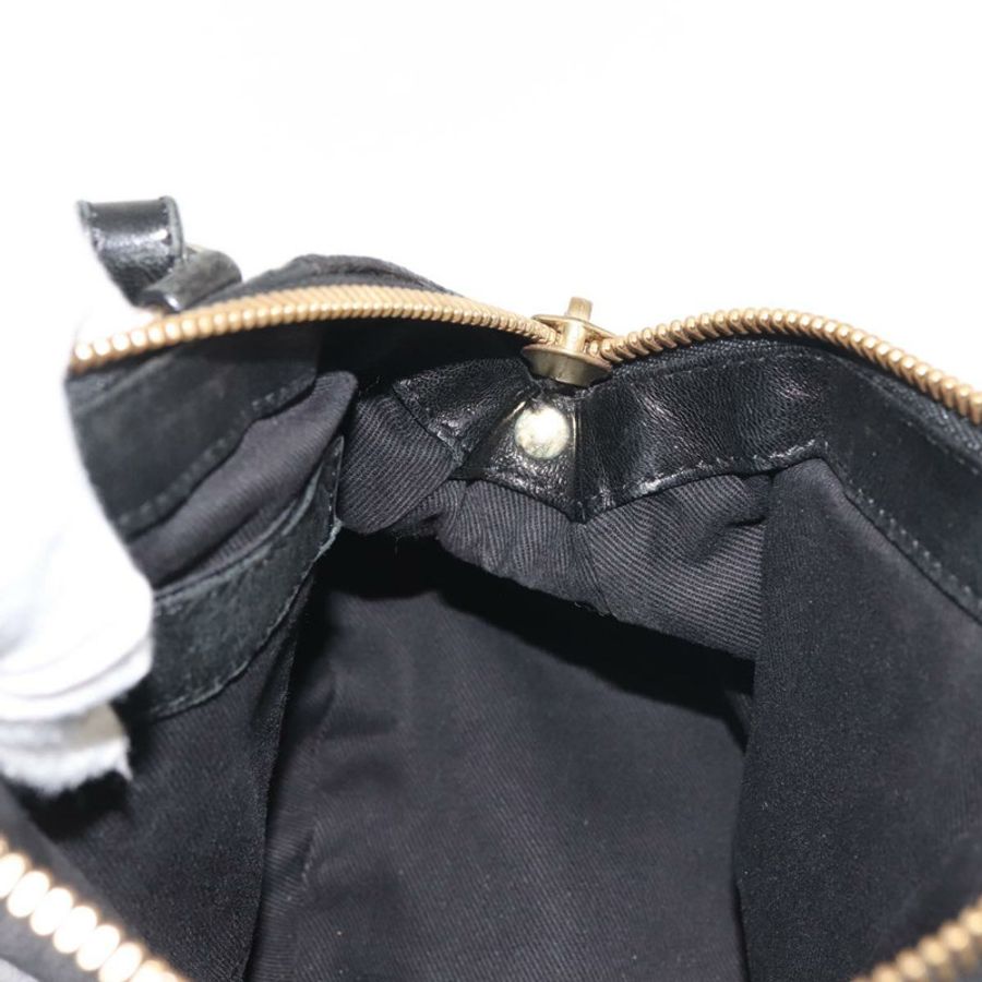 【日本直送】Chloe Etel 手提包 皮革 2way 黑色金色 正品 BA6272-20