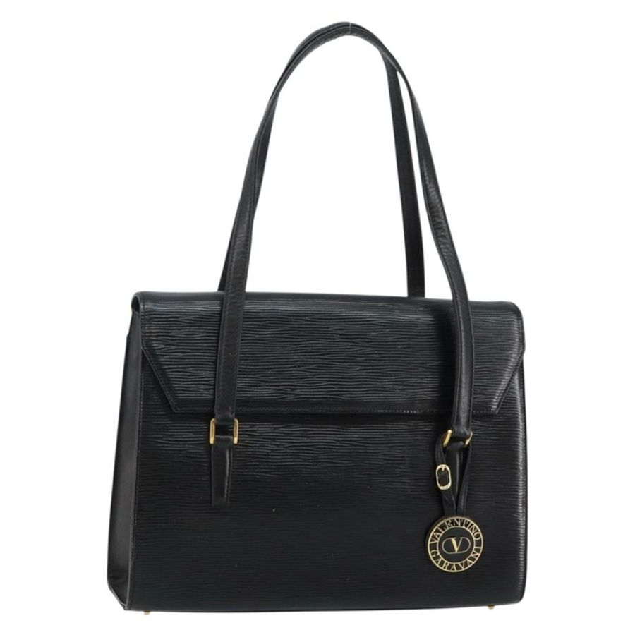 【日本直送】華倫天奴 (VALENTINO) 黑色金色皮革單肩包,正品 BA6292-0