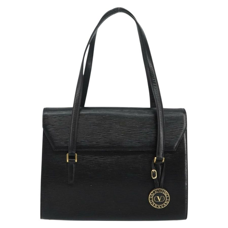 【日本直送】華倫天奴 (VALENTINO) 黑色金色皮革單肩包,正品 BA6292-12