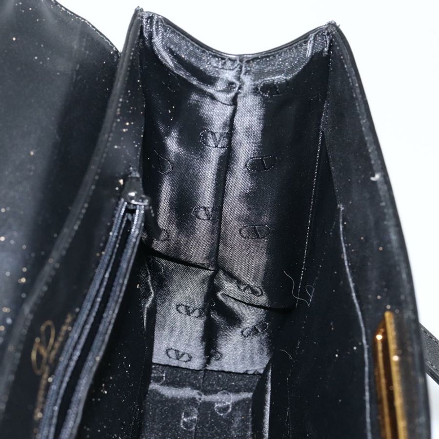 【日本直送】華倫天奴 (VALENTINO) 黑色金色皮革單肩包,正品 BA6292-17