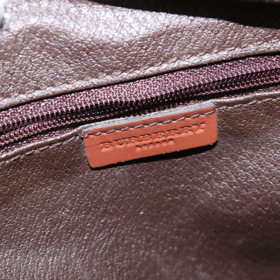 【日本直送】BURBERRY Nova 格紋雙肩包 PVC 米色 金色 正品 144466-9