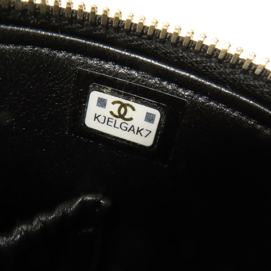 CHANEL 牛皮皮革Chain Shoulder金扣手挽肩背兩用袋-9