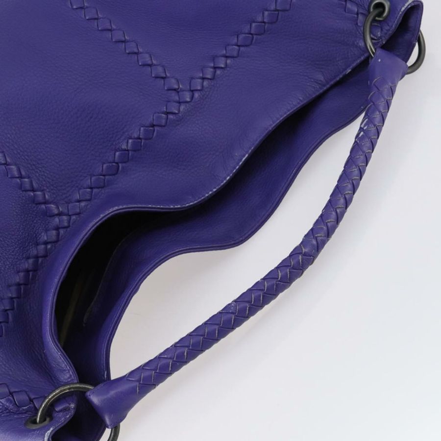 【日本直送】BOTTEGA VENETA INTRECCIATO 單肩包 皮革 紫色 正品 BA6187-5