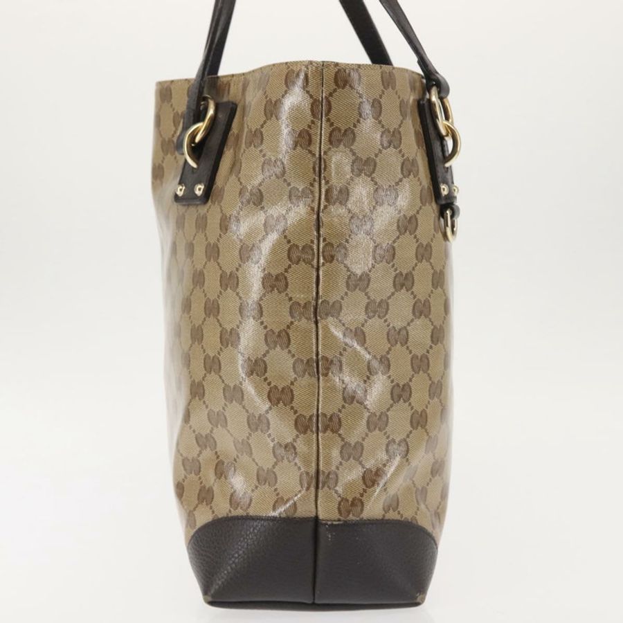 【日本直送】GUCCI GG 水晶手提包 塗層帆布 暢貨 米色 金色 353706 正品 144529-2