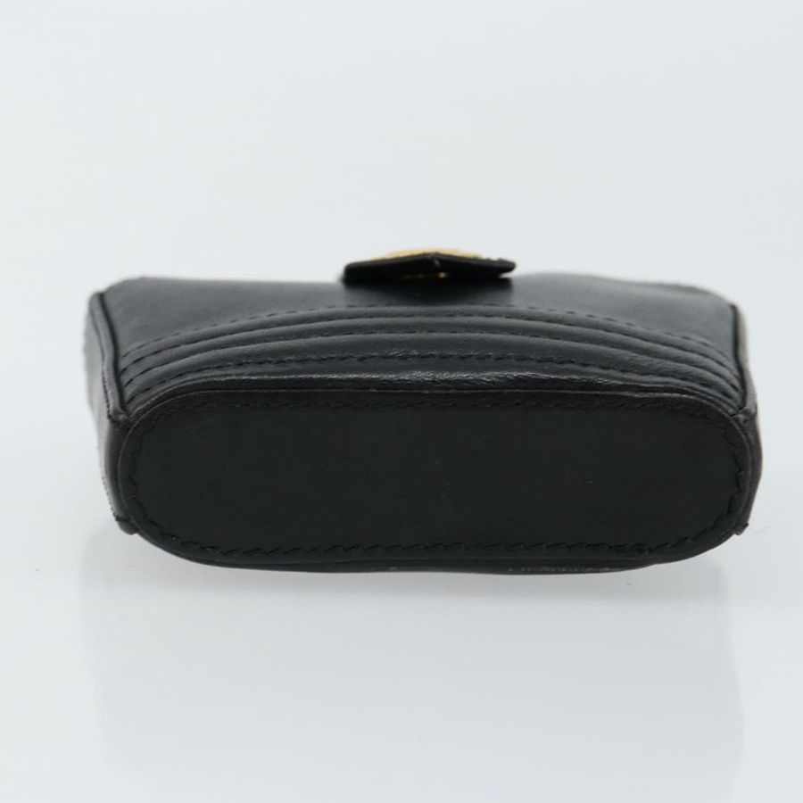 【日本直送】SAINT LAURENT 黑色真皮零錢包 正品 am9233-5