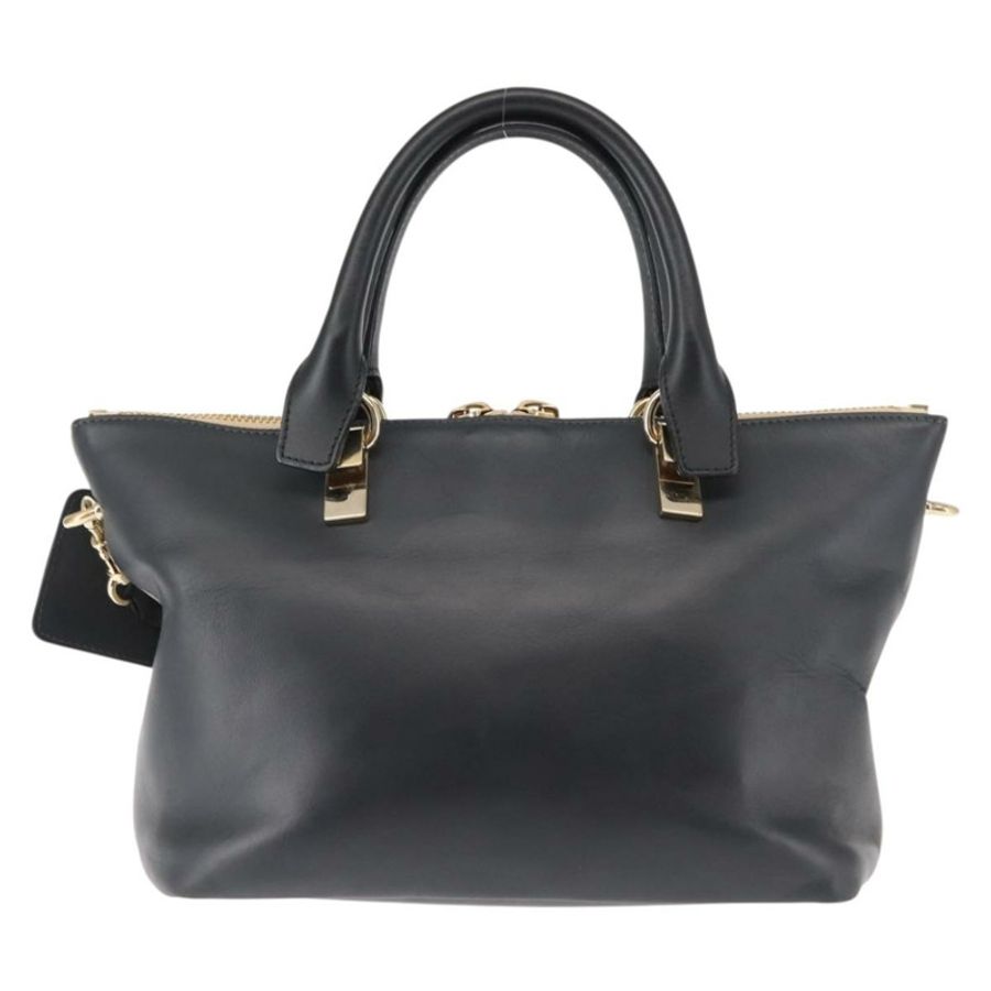 【日本直送】Chloe Bailey 手提包 皮革 兩用 黑色 米色 金色 正品 am9201-1