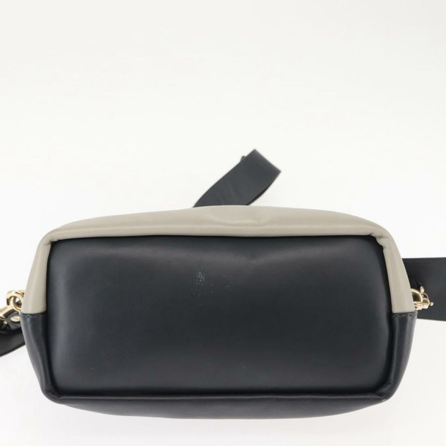 【日本直送】Chloe Bailey 手提包 皮革 兩用 黑色 米色 金色 正品 am9201-4